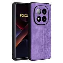 Luxury Shockproof Leather Phone Case For POCO X7 F6 X6 M6 Pro C65 Camera Protection Cover For POCO C65 M4 X5 F5 Pro X4 GT F4 For POCO F6 Pro violetinė