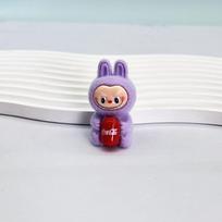 Flokuotas Coca-Cola riedlentės DIY raktų pakabukas su dervos animaciniais personažais, aklas krepšys leidimas