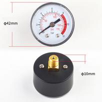 Pramoninės klasės oro kompresoriaus manometras 0 170 PSI / 0 12 Bar Lengvai skaitomas