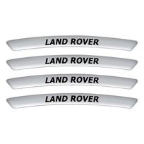 4 vnt. aliuminio automobilio rato stebulės ženklelio lipdukas, padangų ratlankio dekoro lipdukas, skirtas „Land Rover SVR“ emblemai, „Freelander 3 SVR L320 L330 Defender Range Rover Evoque“ sidabras