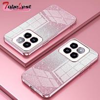 Xiaomi Redmi 15 15C dėklas Minkštas silikoninis Blizgantis Blizgučių Padengtas Telefono Dėklas Redmi 15 4G
