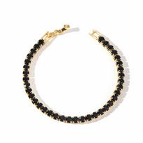 European & American Unisex Hip-Hop Luxury Zircon Tennis Bracelet - 4mm Ultra Flash Fashion Accessory 17cm