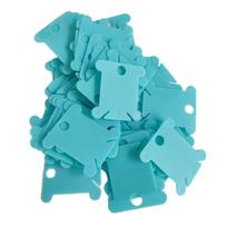 50 vnt. plastikiniai siūlų ritinėliai 1,37x1,49 colio siuvinėjimo siūlų vyniotuvas plastikiniai siūlų ritinėliai siuvimo siūlams laikyti 6 blue