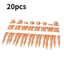 20 Pcs Nude Lady Golf Tees Model Ball Nails Auxiliary Tool Material Plastic