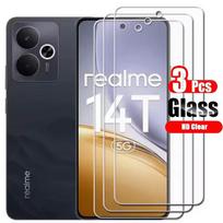 3 vnt. Skirta Realme 14T Realme14 T 14x 5G Ekrano grūdinto stiklo apsauga Skirta Realme 14 T X Realme14T Realme14x T14 Skaidraus stiklo plėvelė Realme 14X gryna