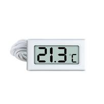 Mini Celsijaus/Farenheito vandens termometras su zondu akvariumui, tikslus skaitmeninis termometras namų/komerciniam naudojimui, hidroponikai, šiltnamiui Celsius Display balta
