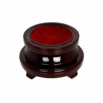 Senovinis medinis stendas laikiklis kristalinio rutulio, sferos, gaublio, akmens dekorui su nesenstančiu patrauklumu Wood Base 60-70 mm