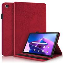 Etui For Lenovo Tab 10.1 2025 Case 10.1 inch Emboss Tree Flip Wallet Stand Cover For Coque Lenovo Tab tb311fu tb311xu Case Lenovo Tab 10.1 2025 raudona
