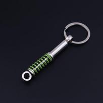 Creative Metal Car Accessories: Shock Absorber Keychain & Suspension Pendant Ring