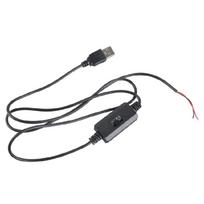 3.5ft USB to 2Pin Bare Wire Speed Controller Cable With Three Speed Modes For 5V Powered Motors And Ventilation Fan 1