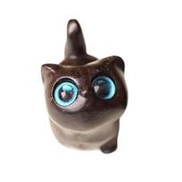 Yousheng Rankų darbo Juodo Katino Skulptūrėlė Maža Animacinio Katino Skulptūrėlė Rustic Mini Katino Figūrėlė Mielas Namų Dekoras Dovana Katės Mėgėjams Kolekcionieriams