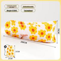 Inflatable Sofa Bed: Portable Lazy Lounger for Outdoors, Single/Double Folding Pillow Style. 200*70