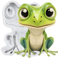 Frog Toad Silicone Molds Frog Strawberry Umbrella Fondant Mold Relief Flower Mold Cake Decorating Tools Cupcake Topper Candy Chocolate Gumpaste Mold pilka spalva
