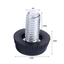 10 vnt. M6*10mm sriegio reguliuojamo aukščio išlyginimo kėdės kojelės, baldų padėkliukas, įsukamas pagrindas, sofos, lovos, spintelės, stalo grindų apsauga