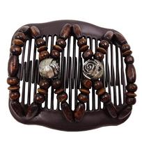 Fashion Beads Hair Combs Exquisite Beaded Hair Claws Beaded Double Row Comb  Women Lady Girl 5