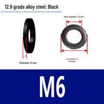 High Strength Grade 12.9 Blackened Flat Washer (GB97)