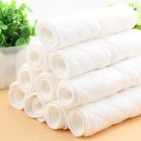 Eco-Cotton Washable Baby Diaper Pad - Breathable, Absorbent, for Infants & Toddlers Rectangular - 3 Layers (32*12cm) balta