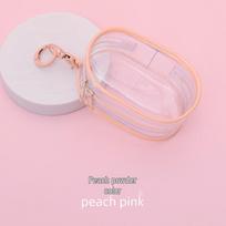 Transparent Cable & Earphone Organizer: Portable Mini Storage & Protective Case violetinė