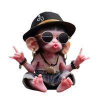 Kalėdų beždžionės pakabukas 2D akrilo kabantis ornamentas Animacinis filmas Monkey Kalėdų eglutės papuošalas Automobilio interjero aksesuaras Dovana gyvūnų mylėtojams 1