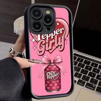 Gaiviųjų gėrimų prekės ženklo Dr Pepper dėklas telefonui IPhone 17 16 15 14 Plus 13 12 11 Pro Max Silikoninis dangtelis iPhone 16