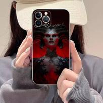 Klasikinis veiksmo D-Diablo žaidimo telefono dėklas IPhone 17 16 15 14 13 11 12 Pro Max 16 Plus skaidrus iPhone 15 red
