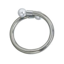 Vintage Snake Bone Chain Pearl Choker Bracelet, Exaggerated Double Pearl Design Luxury Choker 3