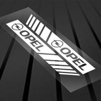 2 vnt. Automobilio galinio vaizdo veidrodėlio dekoracija 3D lipdukai Emblemos Opel crosa d astra h insignia astra j zafira b mokkaastra vivaro astra g balta