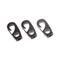 10Pcs Black Plastic Reusable Bungee Hook Boats Shock Cord Hook For Kayak Canoe Bungee Rope Rowing Boat Tie Cord Hook 10pcs