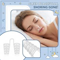 Anti Snoring Nose Clip Comfortable Silicone Nasal Dilator Stop Snore Device for Better Breathing and Sleep Aid One Size balta