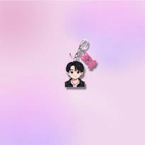 Stray Kids Dual-Design Acrylic Keychain, Cute Chibi Member Bust + SKZOO Charm, Kpop Fans Collectible Bag Pendant CHANGBIN