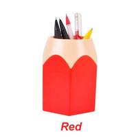 New Organization Makeup Pen Vase Desktop Storage Brush Container Pencil Holder raudona
