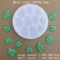 1Pc Leaves Silicone Mold DIY Chocolate Fondant Cake Decorating Tools Handmade Candle Mold Dessert Cupcake Baking Mold D