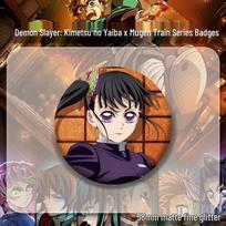 Demon Slayer: Mugen Train Character Badges – Featuring Giyu, Nezuko, Shinobu, and more. 58mm Badge