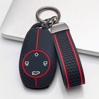Key Fob Cover for Leapmotor T03 S01 C11 C01 with Keychain Anti-Scratch Shockproof Protective Shell Holder with Honeycomb Texture Shockproof Structure juoda