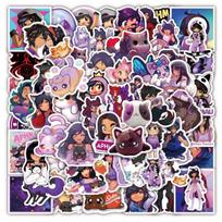60 Waterproof Removable Graffiti Stickers for Notebooks, Skateboards, and Suitcases - Cross-Border Hot Selling Aphmau Game Design