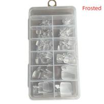 120Pcs Clear Nature Press On Toenails Gel Toe Nail Tips Full Cover Press On Toe Foot Nails Acrylic False Nail Art Manicure Tool gray
