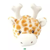 Vadigran Plush Giraffe pliušinė žirafos galva su ragiukais žaislas šunims; 17cm
