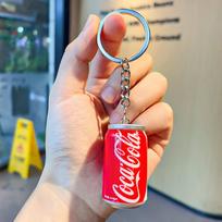 Realistiškas mini dervos gazuoto gėrimo skardinės raktų pakabukas Mielas Coke Sprite Starbucks raktų žiedas Aksesuaras CocaCola