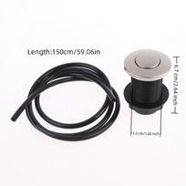 On/Off Push Air Button Switch For Bath Spa Jet Tub Disposal Tubing Pneumatic Air Pressure Switch Knob Kit Home Tools