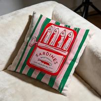 Sardine Cushion Cover Soft Decorative Pillow Case Suitable for Bedroom Sofa Car Travel Use 30X30cm