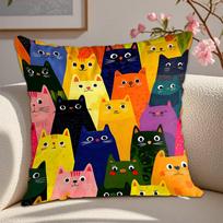 Kawaii cats Ornamental Pillows Decorative Cushion Covers x Cushions Cover Home Decor Items Decorations Bedroom 30cmx30cm