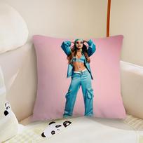 Music Singer cushion cover Emilia Plush Fabric Soft Double Sided Print Sofa Cushion Cover Mernes Mp Throw Pillow Covers 30x30cm