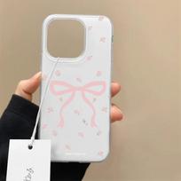 Pink flower bow for Apple iPhone16/17 mobile phone case 15IMD1412 girl 11 sets IPhone17ProMax