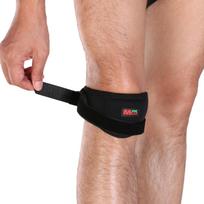 Reguliuojamas „Patella Knee Guard“ atramos pagalvėlė su diržu sportinė kelio petnešėlė juoda