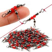 Žvejybos pasukamas sukamasis pasukamasis pasukamas žalvarinis statinys 3 krypčių žvejybos pasukamas raizginys Žvejybos reikmenų priedai Pack of 50