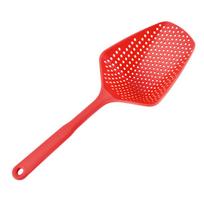 „Scoop Colander Kitchen“ didelis makaronų karščiui atsparus raudona