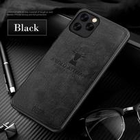 Madingas Imituoto Džinso Sėkmės Briedžio Rašto Odinis Minkštas TPU Guminis Plonas dėklas Dangtelis iPhone 16 Pro Max 15 Plus 14 Pro 13 12 11 SE 2020 7 8 X 17 iPhone 14 juoda