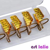 5 vnt./rinkinys Nail Art Daugkartinės nagų formos UV geliu Manikiūrui Nagų antgaliai priauginimo vadovo įrankiai auksas