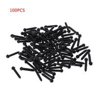 100 vnt. 3 mm / 4 mm / 5 mm / 6 mm „pasidaryk pats“ lėlės lėlės plastikinės juodos smeigtuko apsauginės akys rankų darbo meškiukui