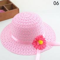 Mergaičių dekoracija Vaikiška kepurė nuo saulės rankinė Vasarinė vaikiška princesės kostiumo rinkinys mados gėlių dekoras 6_Hat